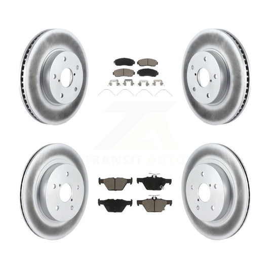 [Avant + Arrière] Kit de disque (revêtu) et plaquette (céramique) de frein pour 2016-2019 Subaru Legacy 2.5L KGC-101087