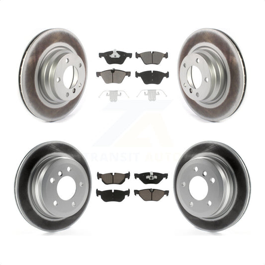 [Avant + Arrière] Kit de disque (revêtu) et plaquette (céramique) de frein pour 2012 BMW X1 xDrive28i avec 300mm Diameter Rotor KGC-101088 par Transit Auto