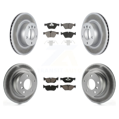 [Avant + Arrière] Kit de disque (revêtu) et plaquette (céramique) de frein pour 2008-2013 BMW 128i KGC-101089