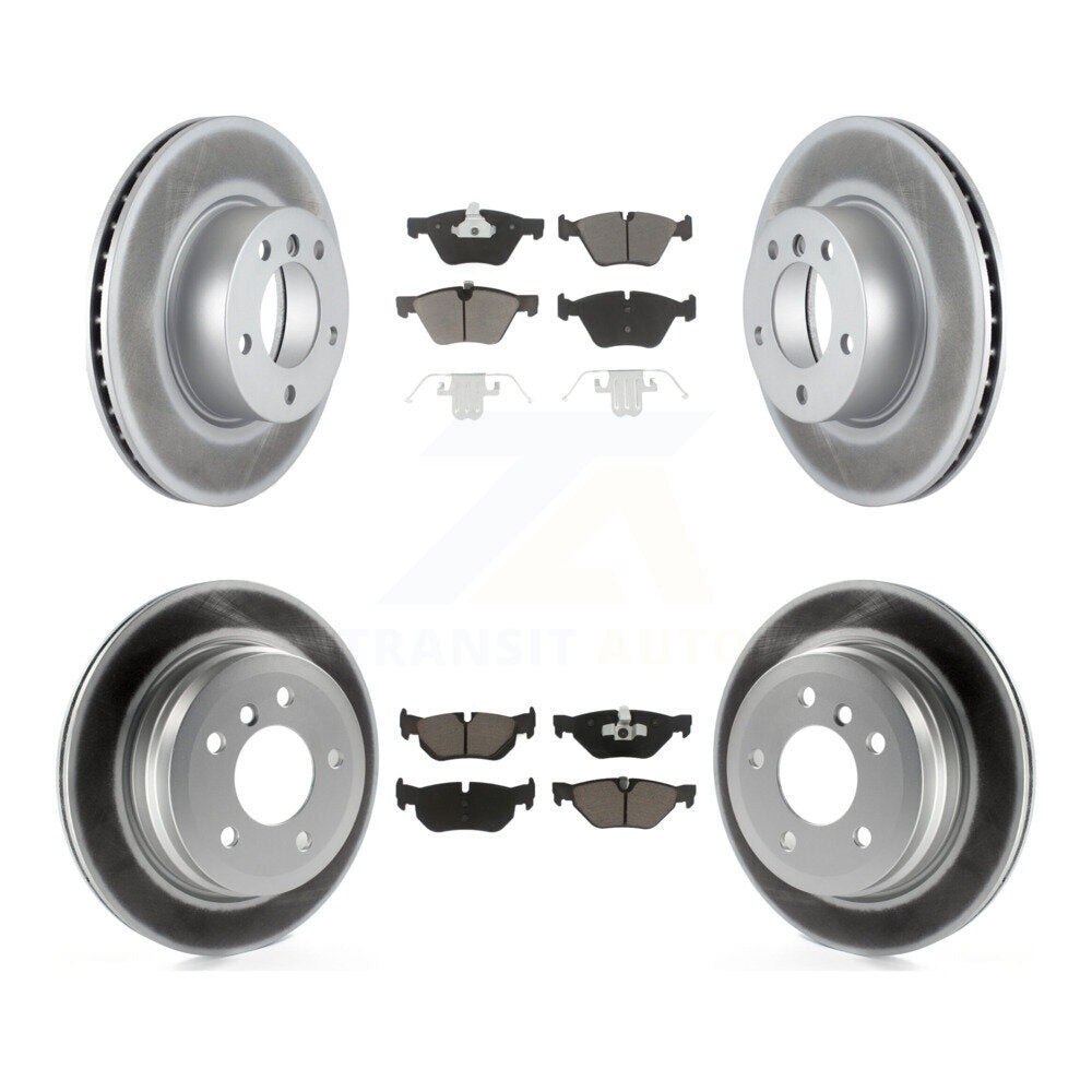 [Avant + Arrière] Kit de disque (revêtu) et plaquette (céramique) de frein pour BMW 328i 328xi 325xi KGC-101091