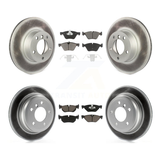 [Avant + Arrière] Kit de disque (revêtu) et plaquette (céramique) de frein pour 2008 BMW 328xi To 08 07 KGC-101093