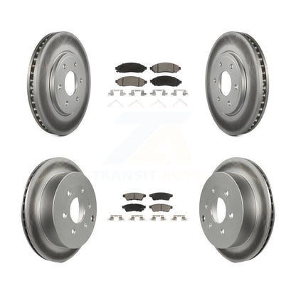[Avant + Arrière] Kit de disque (revêtu) et plaquette (céramique) de frein pour Nissan Frontier Suzuki Equator 2.5L KGC-101095