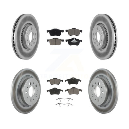 [Avant + Arrière] Kit de disque (revêtu) et plaquette (céramique) de frein pour Volvo S60 V70 XC70 S80 KGC-101100