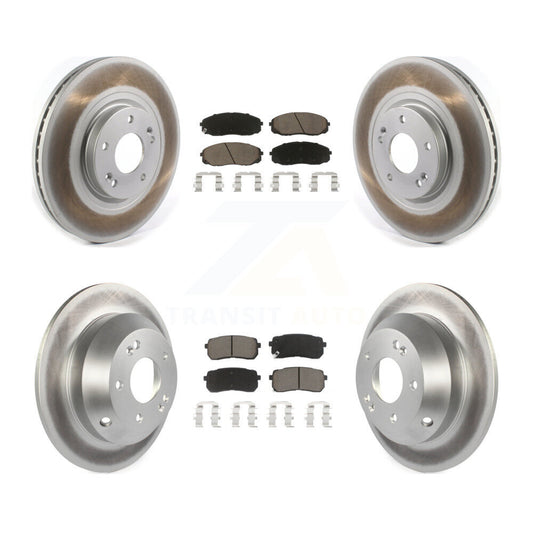 [Avant + Arrière] Kit de disque (revêtu) et plaquette (céramique) de frein pour 2015-2020 Kia Sedona KGC-101104