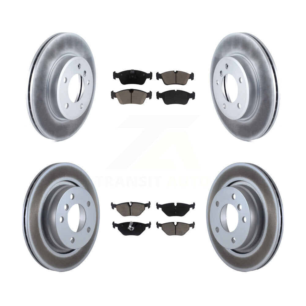 [Avant + Arrière] Kit de disque (revêtu) et plaquette (céramique) de frein pour BMW 325i 325Ci 323i 328i 323Ci 328Ci KGC-101105