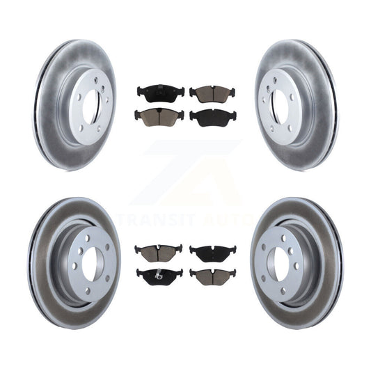 [Avant + Arrière] Kit de disque (revêtu) et plaquette (céramique) de frein pour BMW 325i 325Ci 323i 328i 323Ci 328Ci KGC-101105