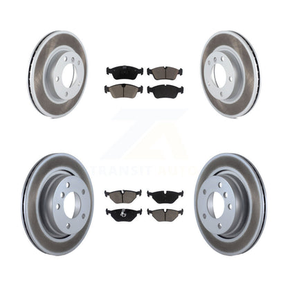 [Avant + Arrière] Kit de disque (revêtu) et plaquette (céramique) de frein pour 1998 BMW 328i 328is avec 294mm Diameter Rotor KGC-101106