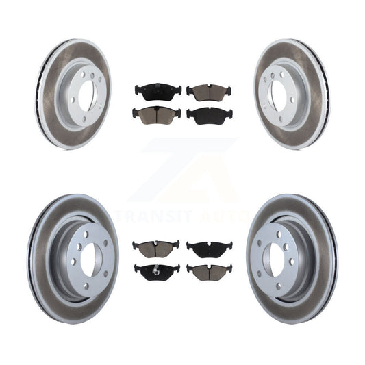 [Avant + Arrière] Kit de disque (revêtu) et plaquette (céramique) de frein pour 1998 BMW 328i 328is avec 294mm Diameter Rotor KGC-101106
