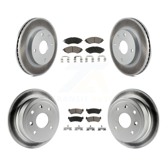 [Avant + Arrière] Kit de disque (revêtu) et plaquette (céramique) de frein pour Suzuki Forenza Reno Chevrolet Optra KGC-101108