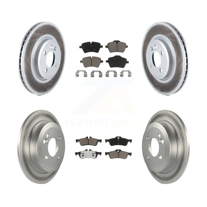 [Avant + Arrière] Kit de disque (revêtu) et plaquette (céramique) de frein pour 2002-2005 Mini Cooper avec 294mm Diameter Rotor KGC-101114