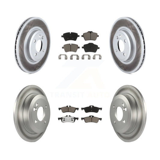 [Avant + Arrière] Kit de disque (revêtu) et plaquette (céramique) de frein pour 2002-2005 Mini Cooper avec 294mm Diameter Rotor KGC-101114