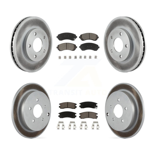 [Avant + Arrière] Kit de disque (revêtu) et plaquette (céramique) de frein pour Buick Rendezvous Pontiac Aztek KGC-101121