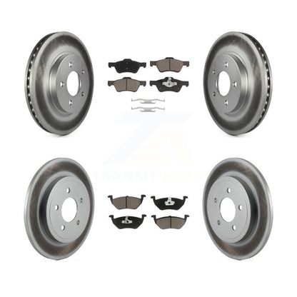 [Avant + Arrière] Kit de disque (revêtu) et plaquette (céramique) de frein pour Ford Escape Mercury Mariner Mazda Tribute KGC-101125