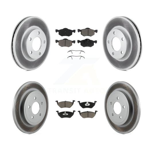 [Avant + Arrière] Kit de disque (revêtu) et plaquette (céramique) de frein pour Mazda Tribute Mercury Mariner KGC-101126