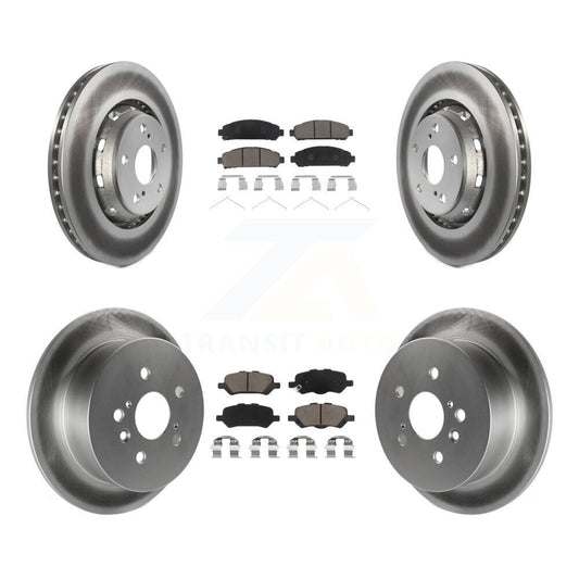 [Avant + Arrière] Kit de disque (revêtu) et plaquette (céramique) de frein pour 2009-2016 Toyota Venza KGC-101128