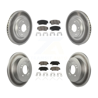 [Avant + Arrière] Kit de disque (revêtu) et plaquette (céramique) de frein pour Hyundai Tucson Kia Sportage KGC-101134