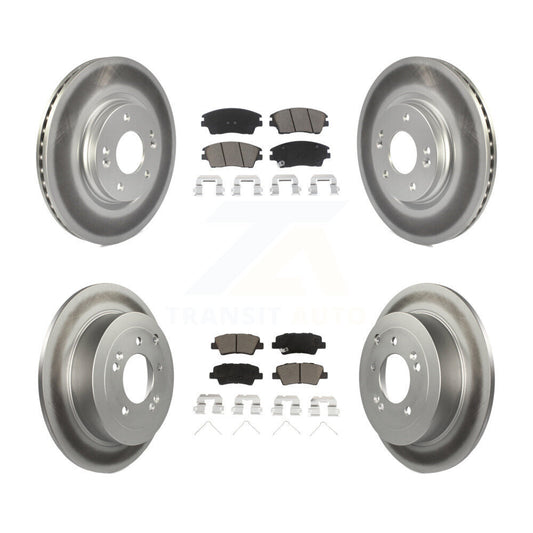 [Avant + Arrière] Kit de disque (revêtu) et plaquette (céramique) de frein pour Hyundai Tucson Kia Sportage KGC-101134