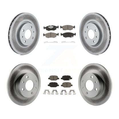[Avant + Arrière] Kit de disque (revêtu) et plaquette (céramique) de frein pour Fiat 500 KGC-101135