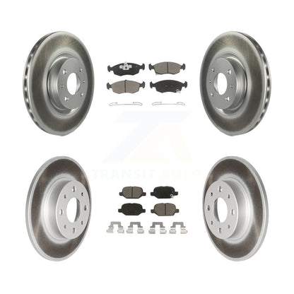 [Avant + Arrière] Kit de disque (revêtu) et plaquette (céramique) de frein pour Fiat 500 KGC-101136