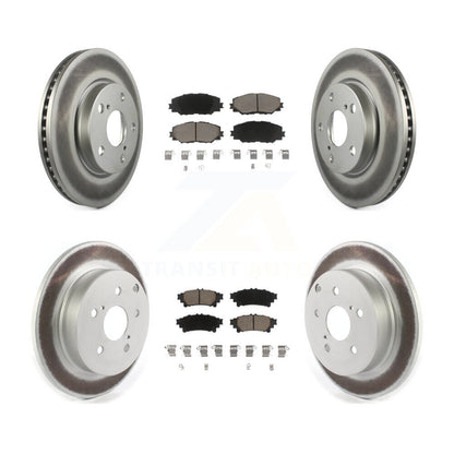 [Avant + Arrière] Kit de disque (revêtu) et plaquette (céramique) de frein pour 2012-2018 Toyota Prius V KGC-101137