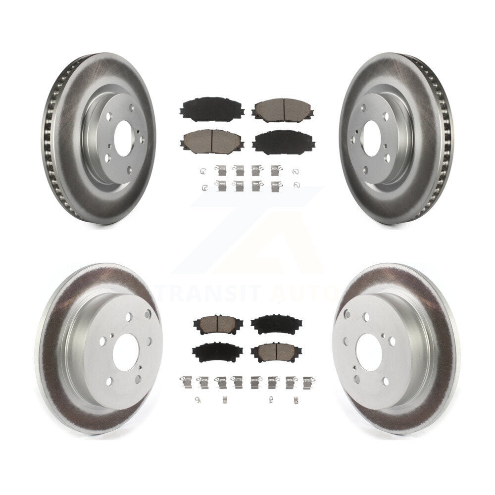 [Avant + Arrière] Kit de disque (revêtu) et plaquette (céramique) de frein pour 2016-2020 Toyota Mirai KGC-101138