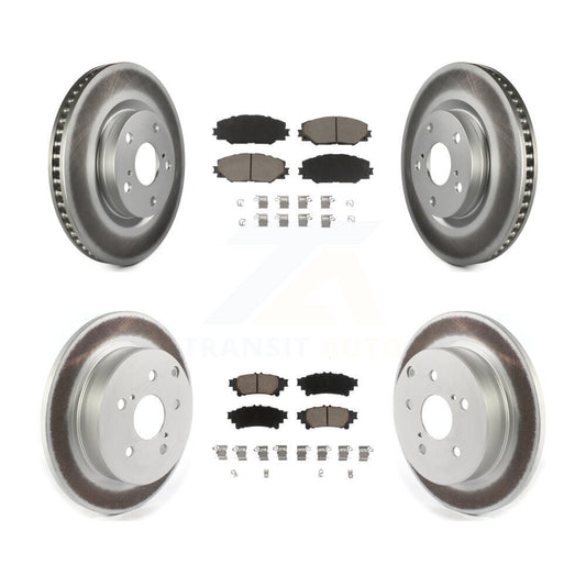 [Avant + Arrière] Kit de disque (revêtu) et plaquette (céramique) de frein pour 2016-2020 Toyota Mirai KGC-101138