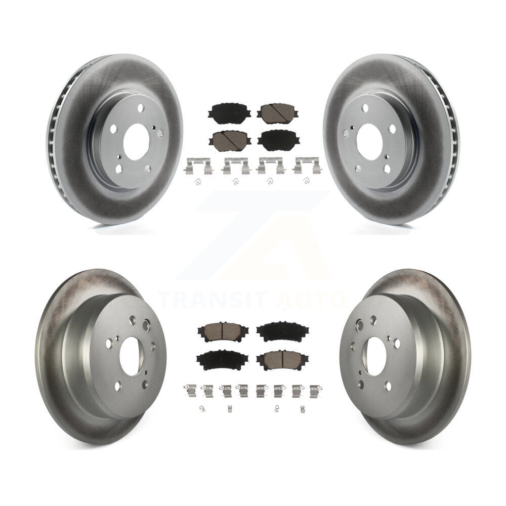 [Avant + Arrière] Kit de disque (revêtu) et plaquette (céramique) de frein pour Lexus IS250 KGC-101139