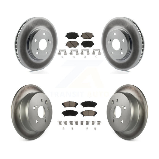 [Avant + Arrière] Kit de disque (revêtu) et plaquette (céramique) de frein pour Lexus IS250 KGC-101139