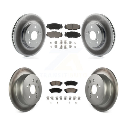 [Avant + Arrière] Kit de disque (revêtu) et plaquette (céramique) de frein pour 2014-2015 Lexus IS250 Base avec RWD avec F Sport Package KGC-101140