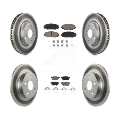 [Avant + Arrière] Kit de disque (revêtu) et plaquette (céramique) de frein pour 2011-2016 Scion tC KGC-101141