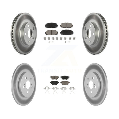 [Avant + Arrière] Kit de disque (revêtu) et plaquette (céramique) de frein pour Lexus CT200h KGC-101144