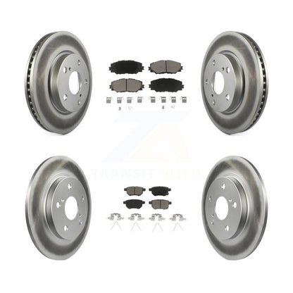 [Avant + Arrière] Kit de disque (revêtu) et plaquette (céramique) de frein pour 2008-2015 Scion xB KGC-101145
