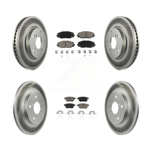 [Avant + Arrière] Kit de disque (revêtu) et plaquette (céramique) de frein pour 2008-2015 Scion xB KGC-101145
