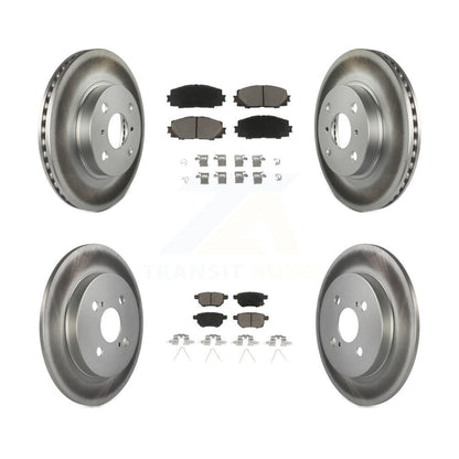 [Avant + Arrière] Kit de disque (revêtu) et plaquette (céramique) de frein pour 2012-2013 Toyota Yaris L LE KGC-101147