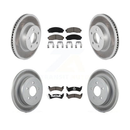 [Avant + Arrière] Kit de disque (revêtu) et plaquette (céramique) de frein pour Ford Explorer Sport Trac 4WD KGC-101149