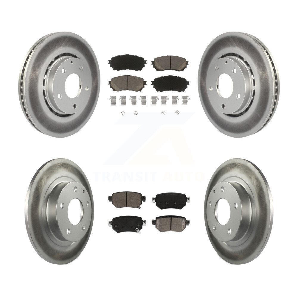 [Avant + Arrière] Kit de disque (revêtu) et plaquette (céramique) de frein pour 2019-2021 Mazda 6 Naturally Aspirated KGC-101153
