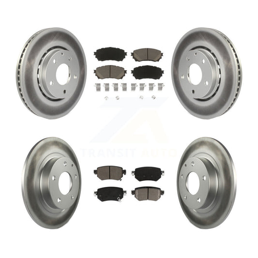 [Avant + Arrière] Kit de disque (revêtu) et plaquette (céramique) de frein pour 2019-2021 Mazda 6 Naturally Aspirated KGC-101153