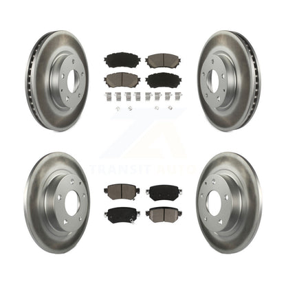 [Avant + Arrière] Kit de disque (revêtu) et plaquette (céramique) de frein pour 2016-2018 Mazda 6 KGC-101154