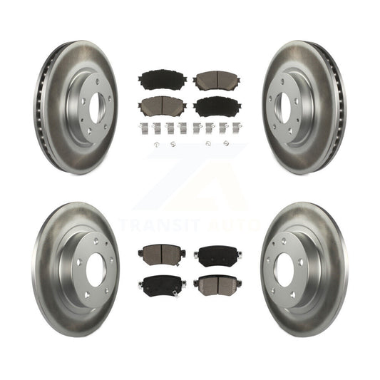 [Avant + Arrière] Kit de disque (revêtu) et plaquette (céramique) de frein pour 2016-2018 Mazda 6 KGC-101154