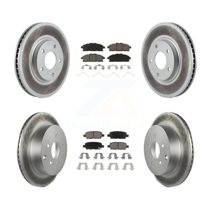 [Avant + Arrière] Kit de disque (revêtu) et plaquette (céramique) de frein pour 2011-2017 Nissan Quest KGC-101155