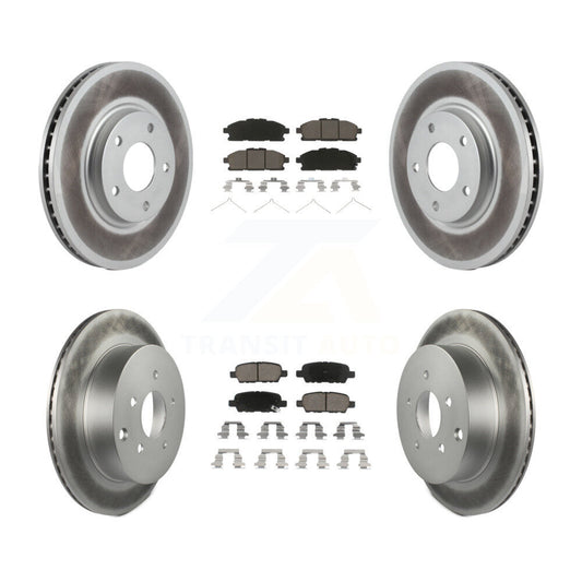 [Avant + Arrière] Kit de disque (revêtu) et plaquette (céramique) de frein pour 2011-2017 Nissan Quest KGC-101155
