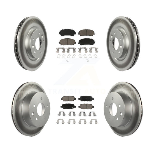 [Avant + Arrière] Kit de disque (revêtu) et plaquette (céramique) de frein pour Nissan Rogue Sport Qashqai KGC-101156