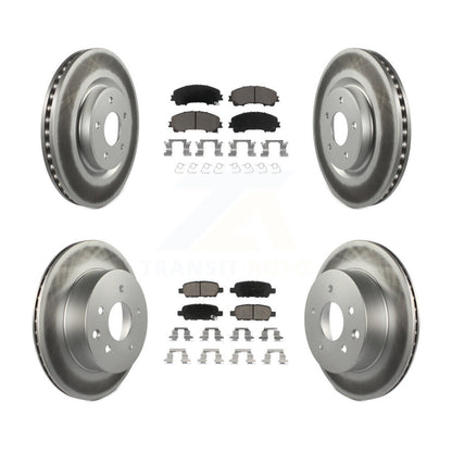 [Avant + Arrière] Kit de disque (revêtu) et plaquette (céramique) de frein pour Nissan Rogue KGC-101157