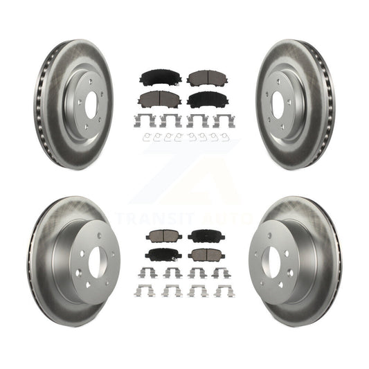 [Avant + Arrière] Kit de disque (revêtu) et plaquette (céramique) de frein pour Nissan Rogue KGC-101157