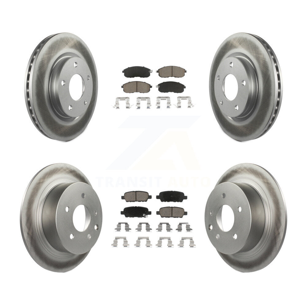 [Avant + Arrière] Kit de disque (revêtu) et plaquette (céramique) de frein pour Nissan Sentra KGC-101160