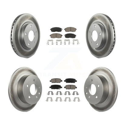 [Avant + Arrière] Kit de disque (revêtu) et plaquette (céramique) de frein pour Nissan Sentra KGC-101160