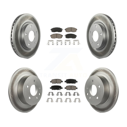 [Avant + Arrière] Kit de disque (revêtu) et plaquette (céramique) de frein pour Nissan Sentra KGC-101160