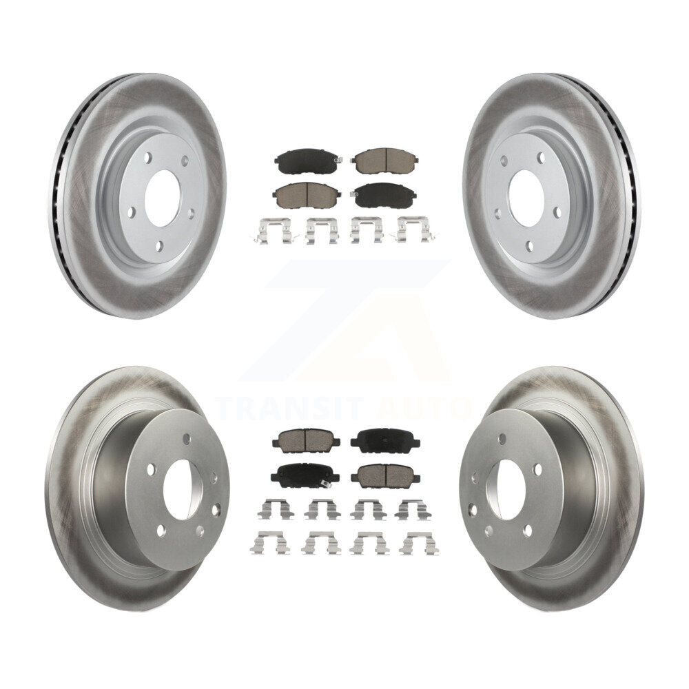 [Avant + Arrière] Kit de disque (revêtu) et plaquette (céramique) de frein pour Nissan Sentra Juke KGC-101161
