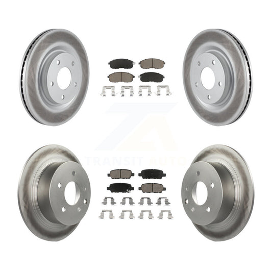 [Avant + Arrière] Kit de disque (revêtu) et plaquette (céramique) de frein pour Nissan Sentra Juke KGC-101161