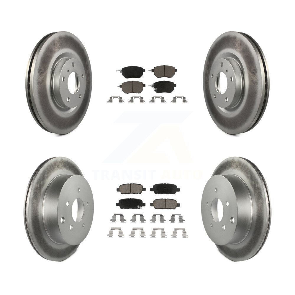 [Avant + Arrière] Kit de disque (revêtu) et plaquette (céramique) de frein pour Nissan Murano KGC-101162
